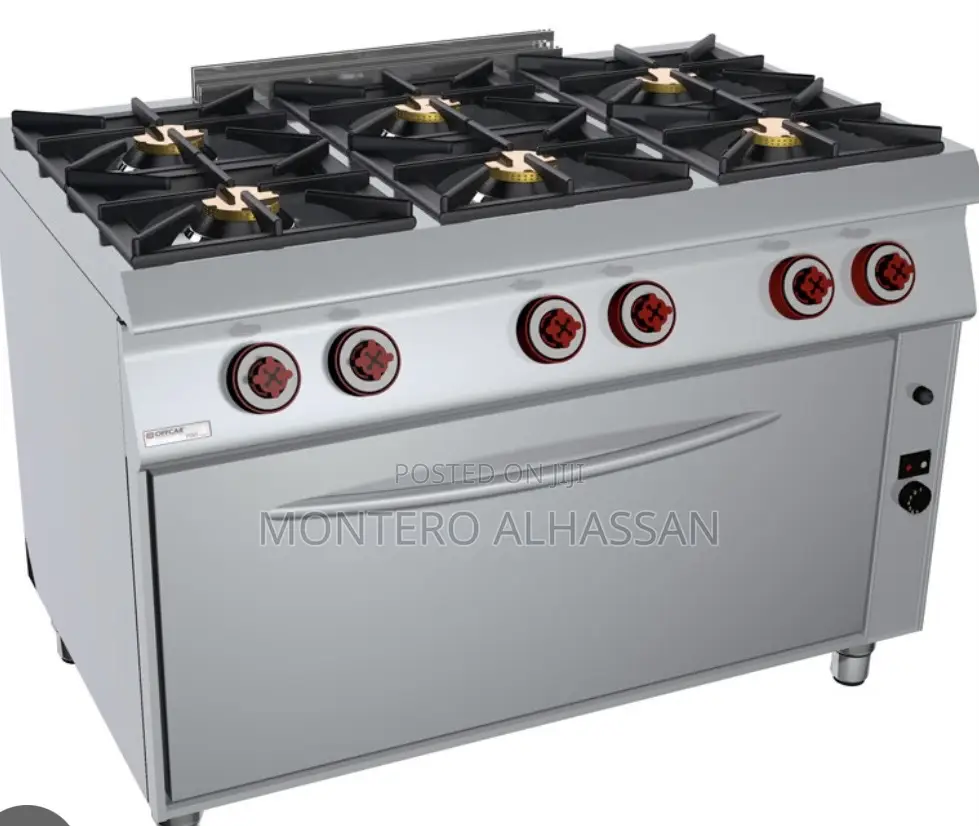 Commercial 6 Burner Gas With Oven