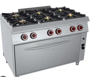 Commercial 6 Burner Gas With Oven