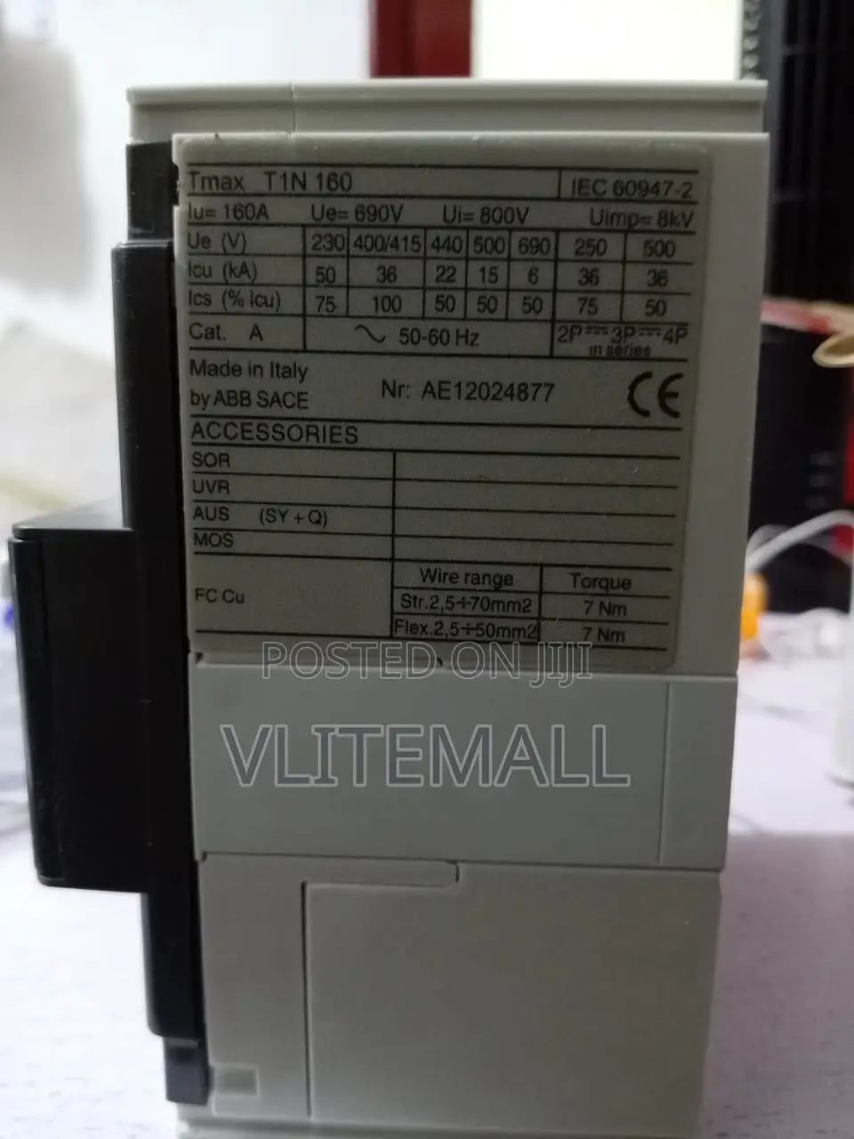 Abb R125A McCb 3 Pole Breaker