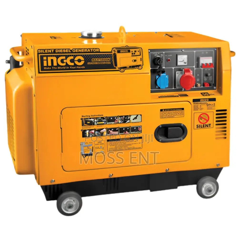 Ingco Silent Diesel Generator 3 Phase - 5kw 6kva - Gse50003