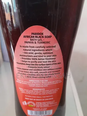 Paridox Tumeric and Papaya Black Soap