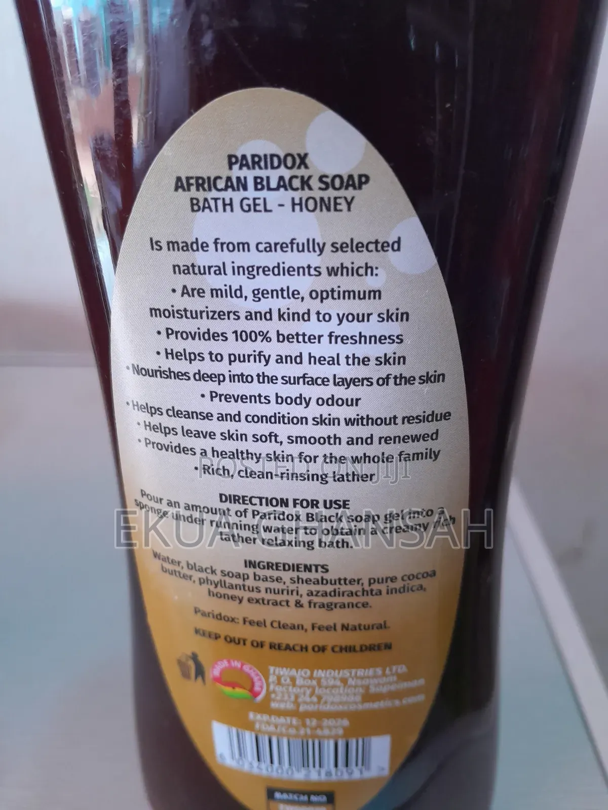 Paridox Honey Shea Butter Black Soap