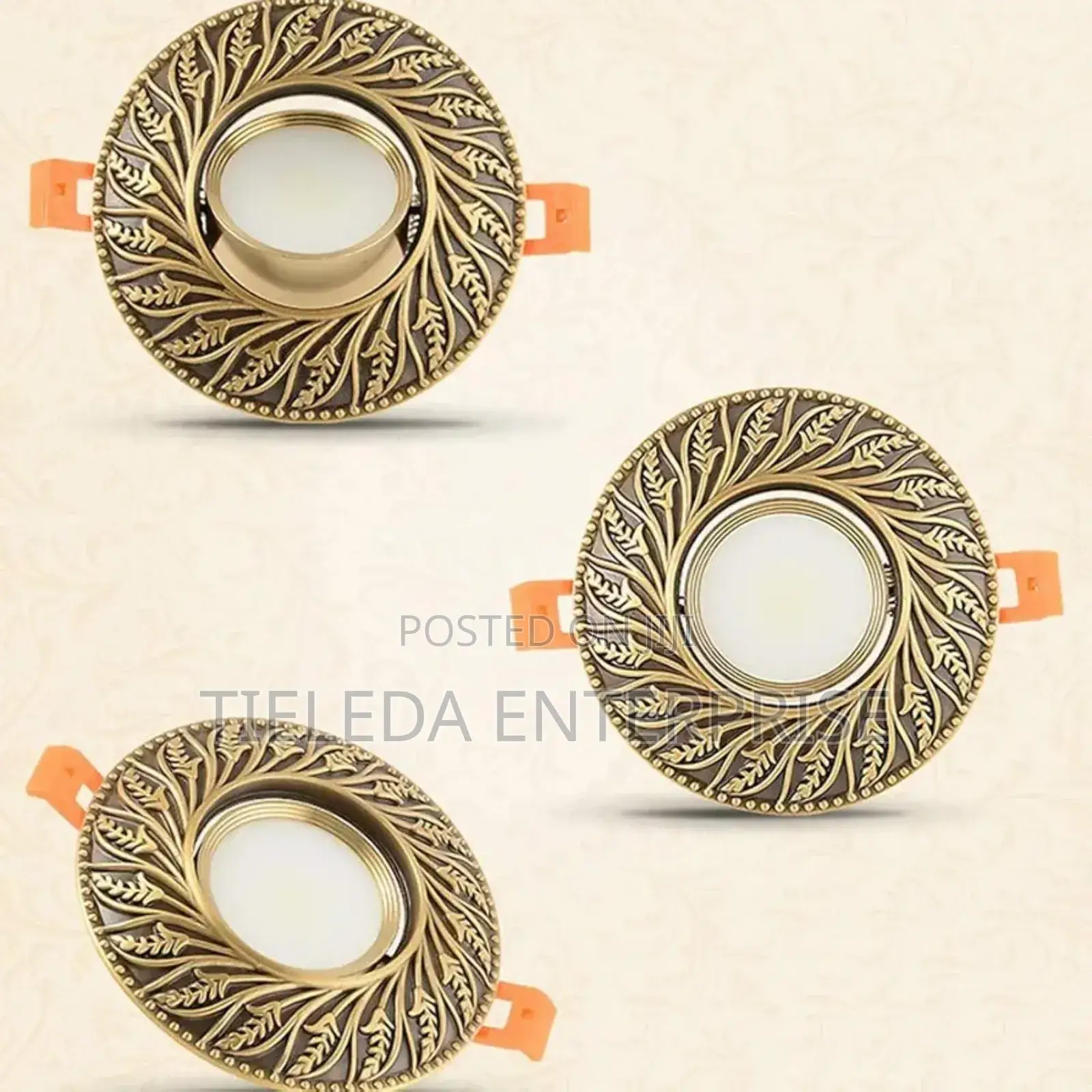 Foreign Gold Recessed Frame Light