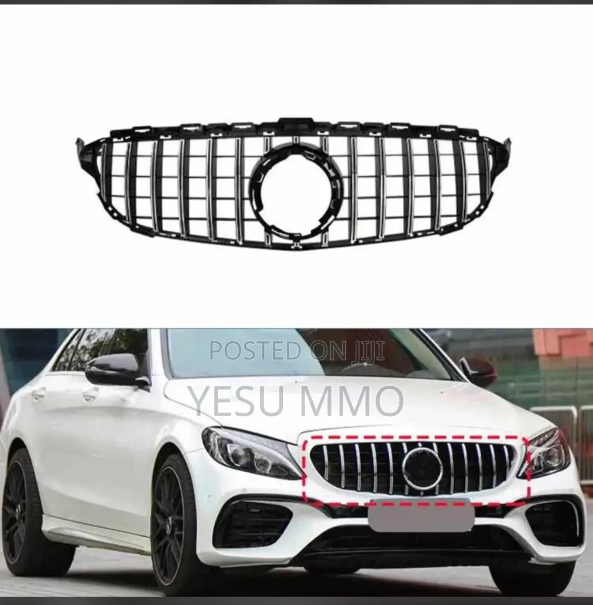 Mercedes Benz C300 Top Grille With Crown