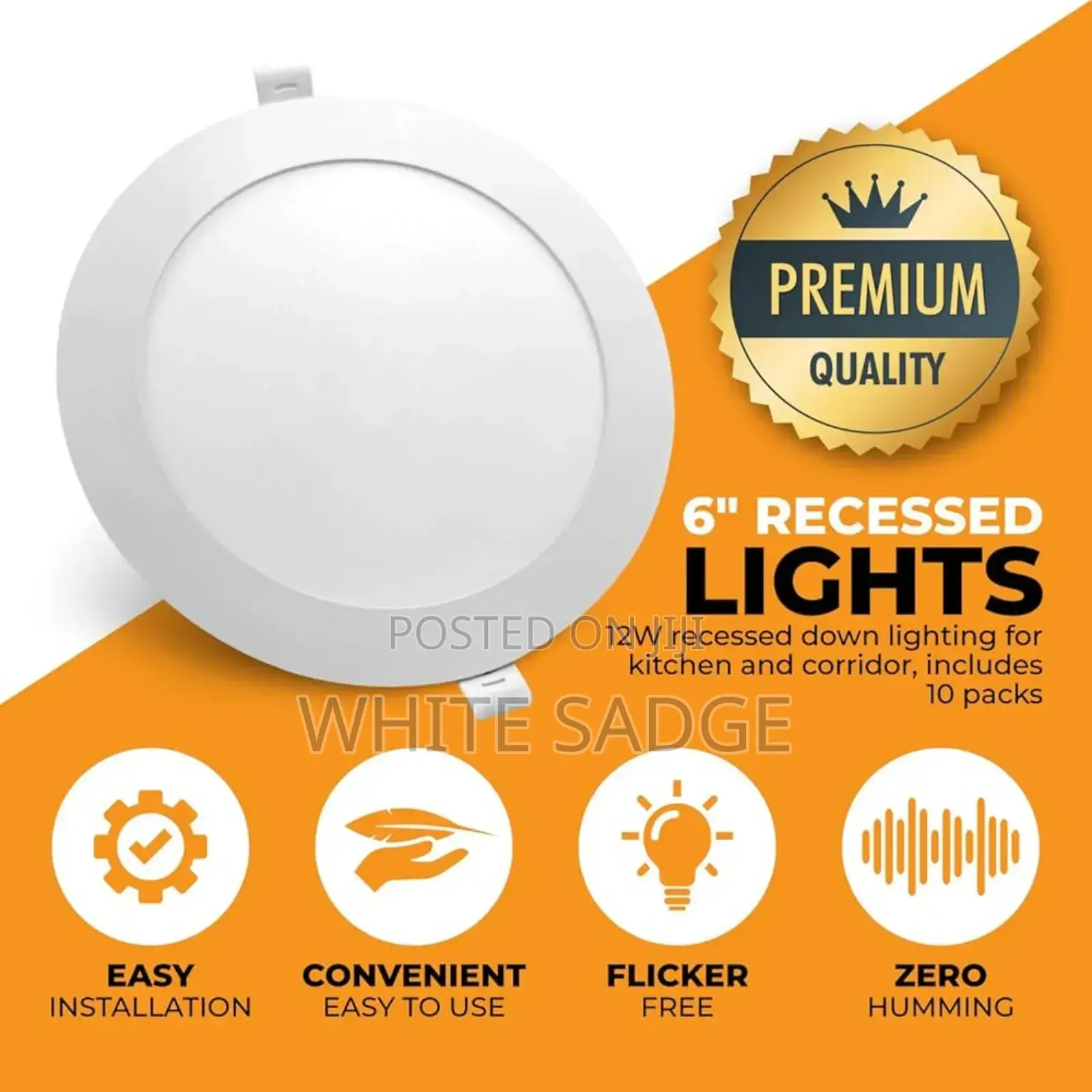 12w/18w Recessed Conduit Light