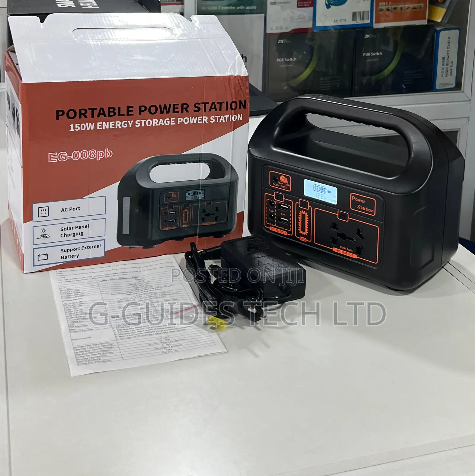 150w Multi-Function Portable Power Station (Eg-008pb)