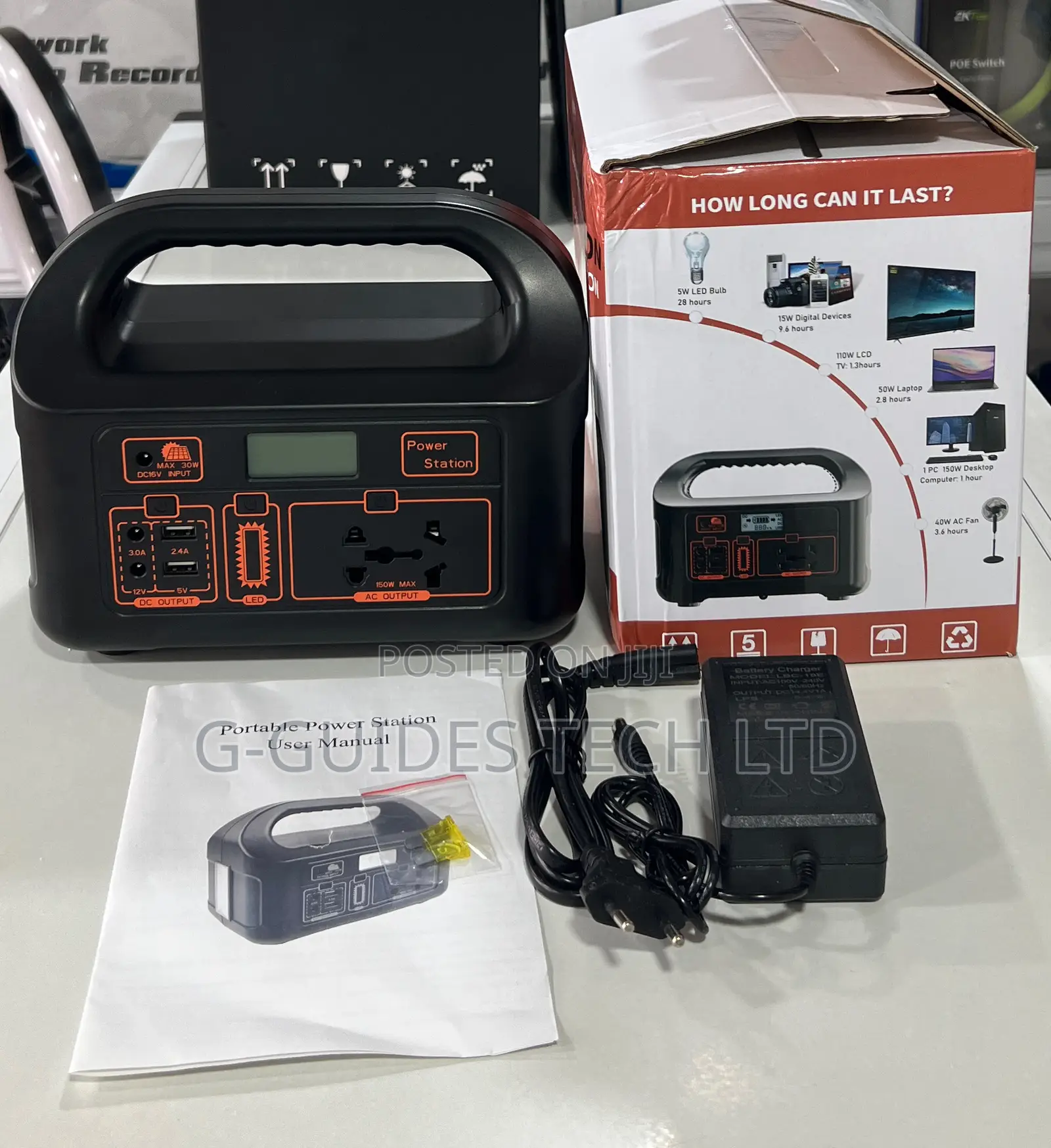 150w Multi-Function Portable Power Station (Eg-008pb)