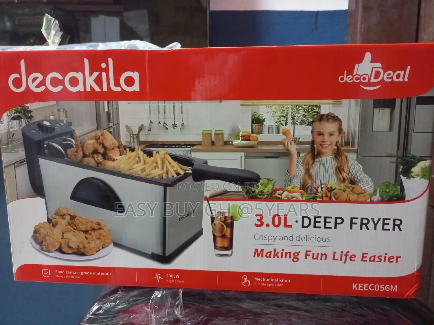 Quality New Decakila 3.0liters Deep Fryer 2000watts