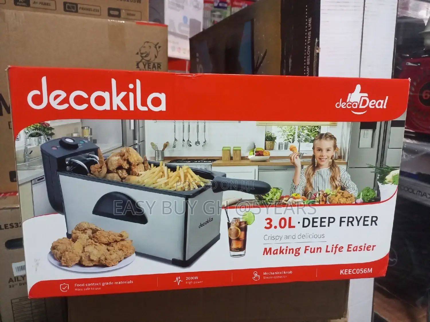 Quick Decakila 3.0 Liters Deep Fryer Brand New
