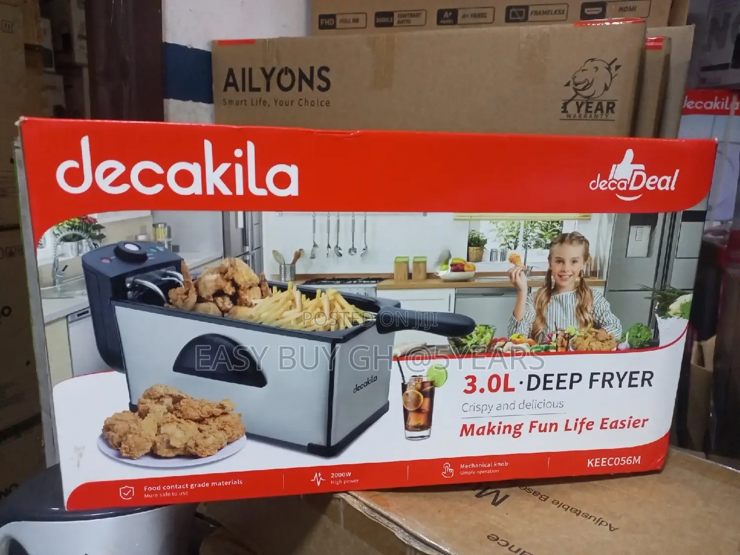 Affordable Decakila 3.0 Liters Deep Fryer 2000watts
