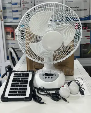 Solar Rechargeable Fan Ac/Dc, Rechargeable Oscillating Fan