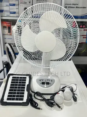 Solar Rechargeable Fan Ac/Dc, Rechargeable Oscillating Fan