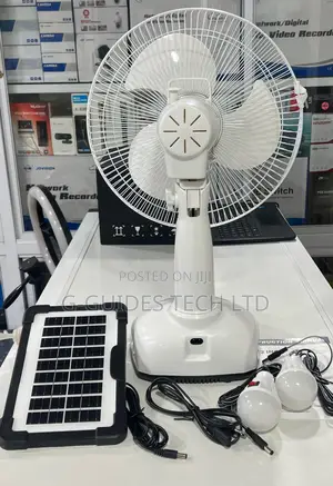 Solar Rechargeable Fan Ac/Dc, Rechargeable Oscillating Fan