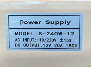CCTV Power Supply With Case 12V20A