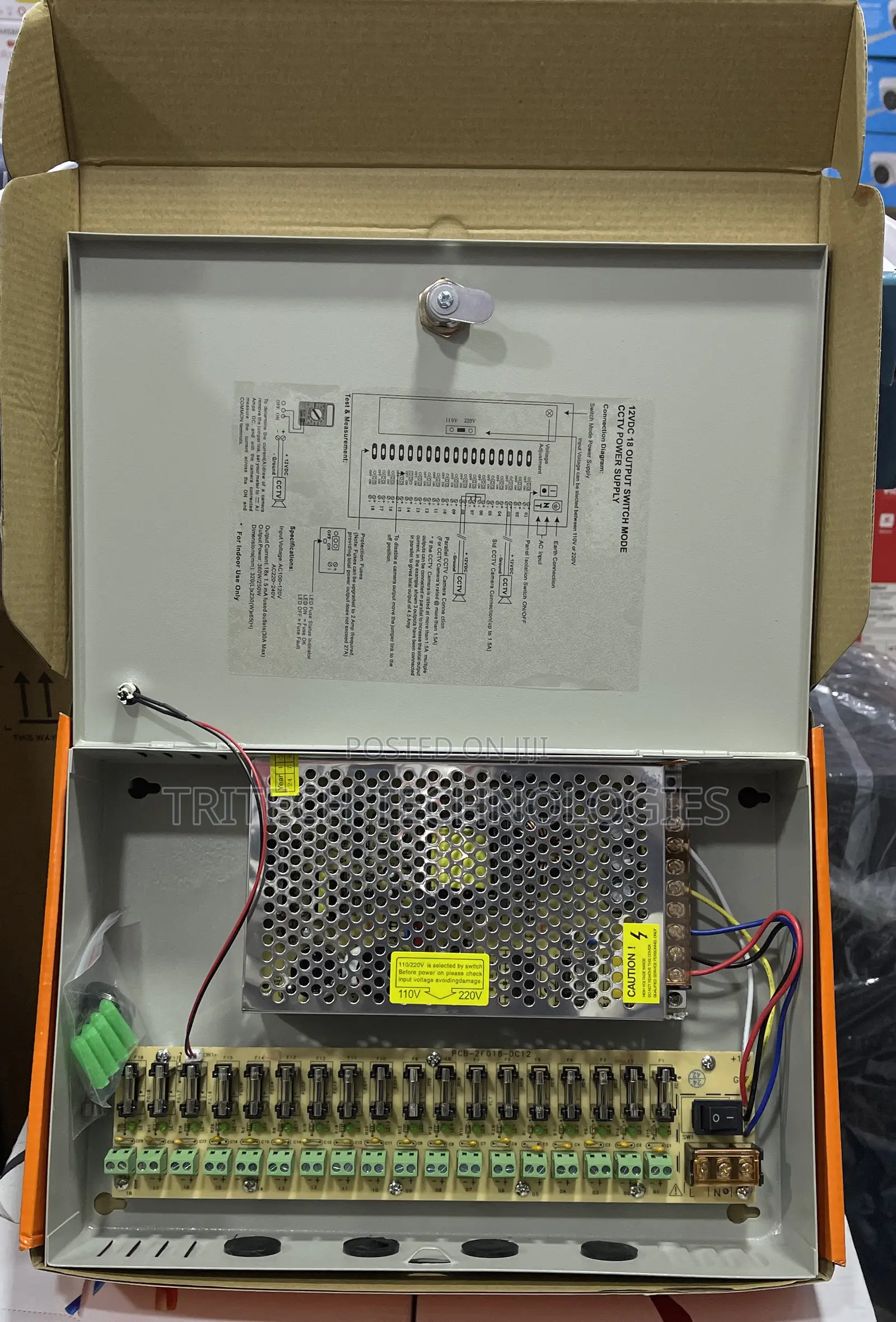CCTV Power Supply With Case 12V20A