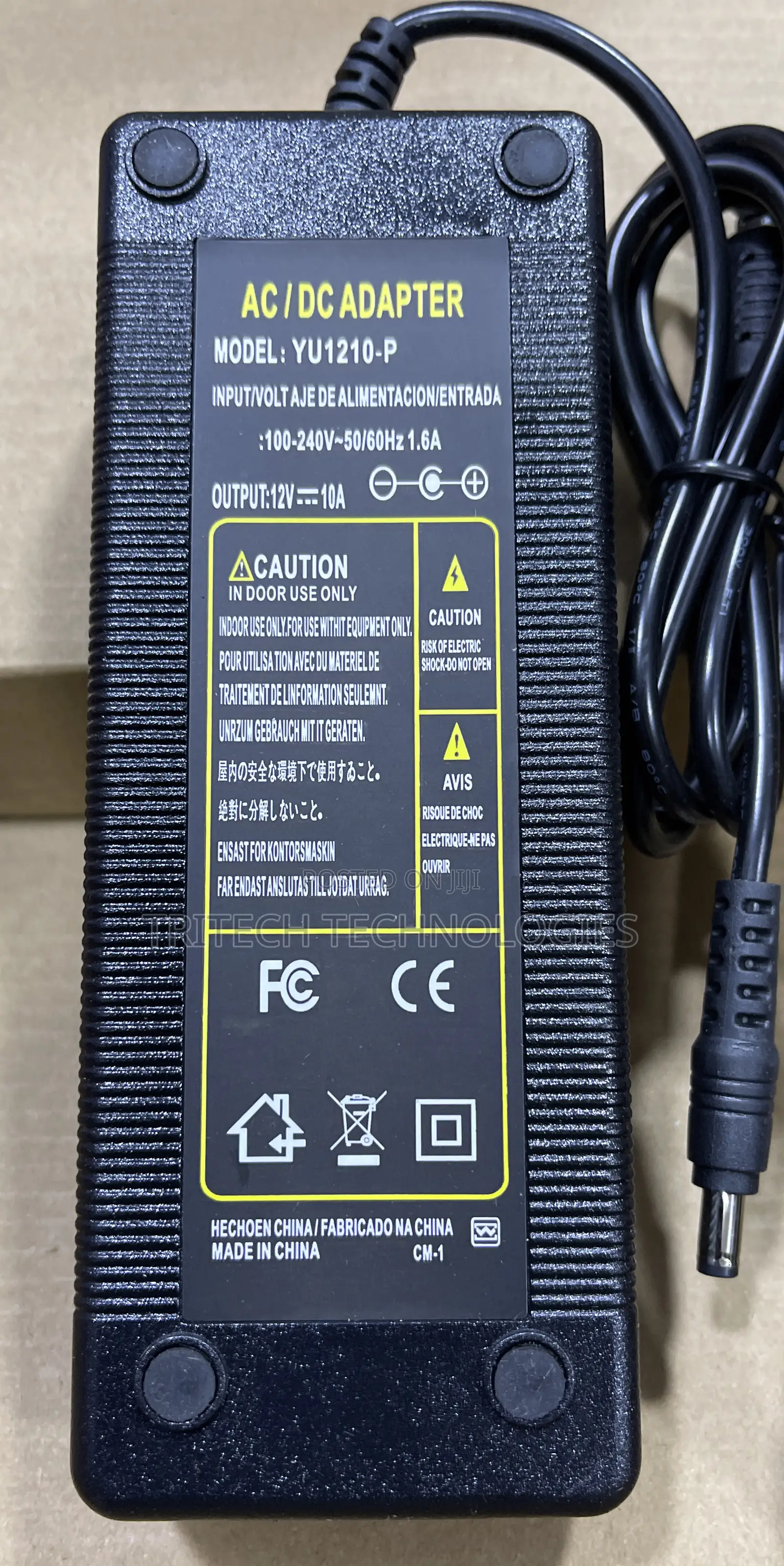 CCTV Power Adapter 12V10A With Adapter Cable