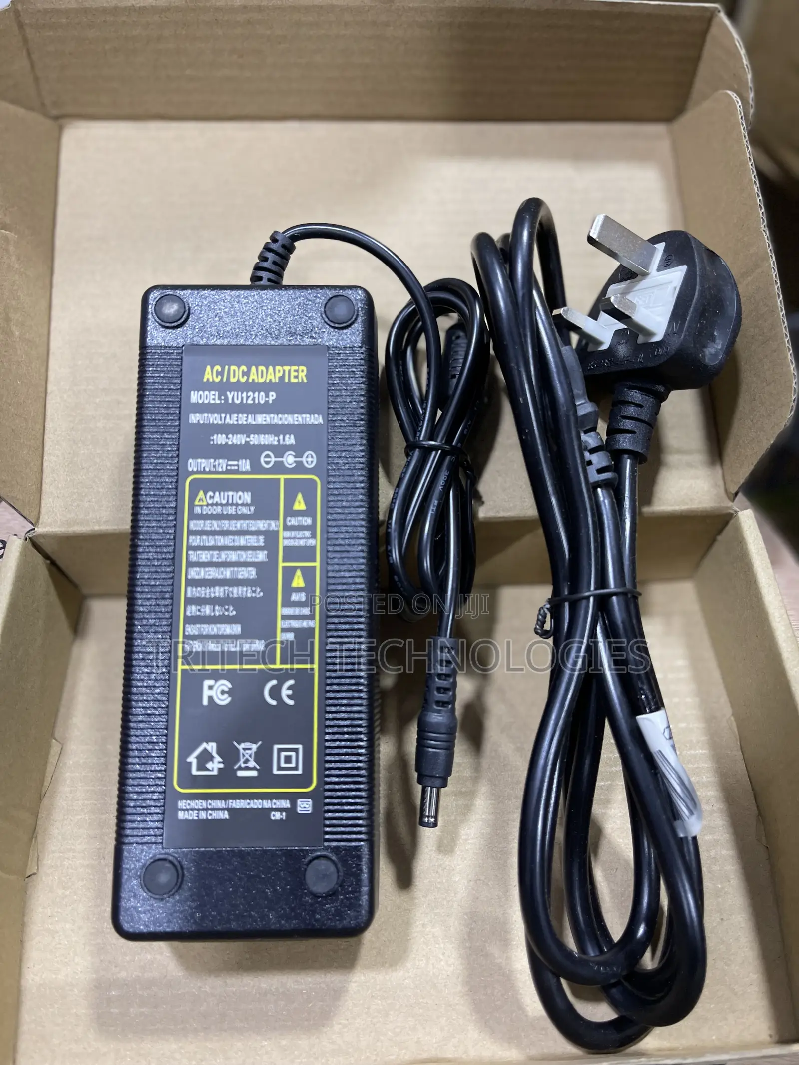 CCTV Power Adapter 12V10A With Adapter Cable