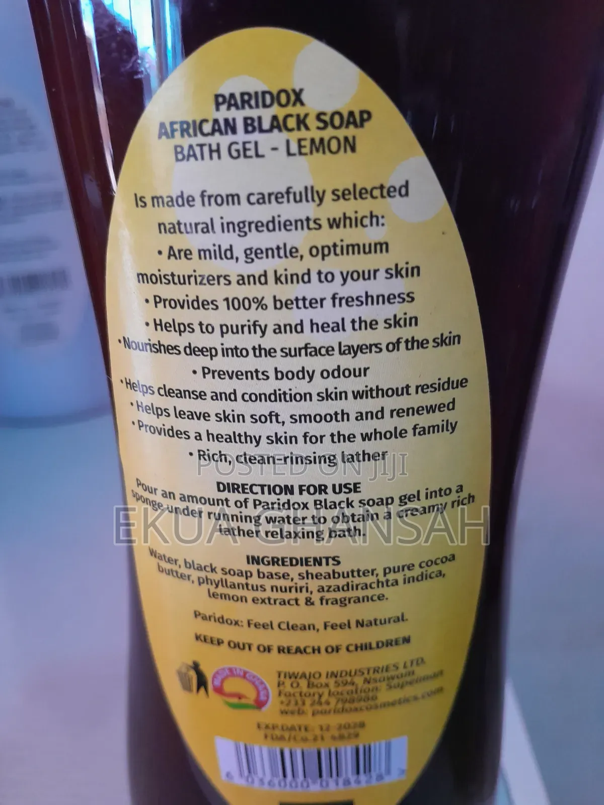 Paridox Lemon Bath Gel
