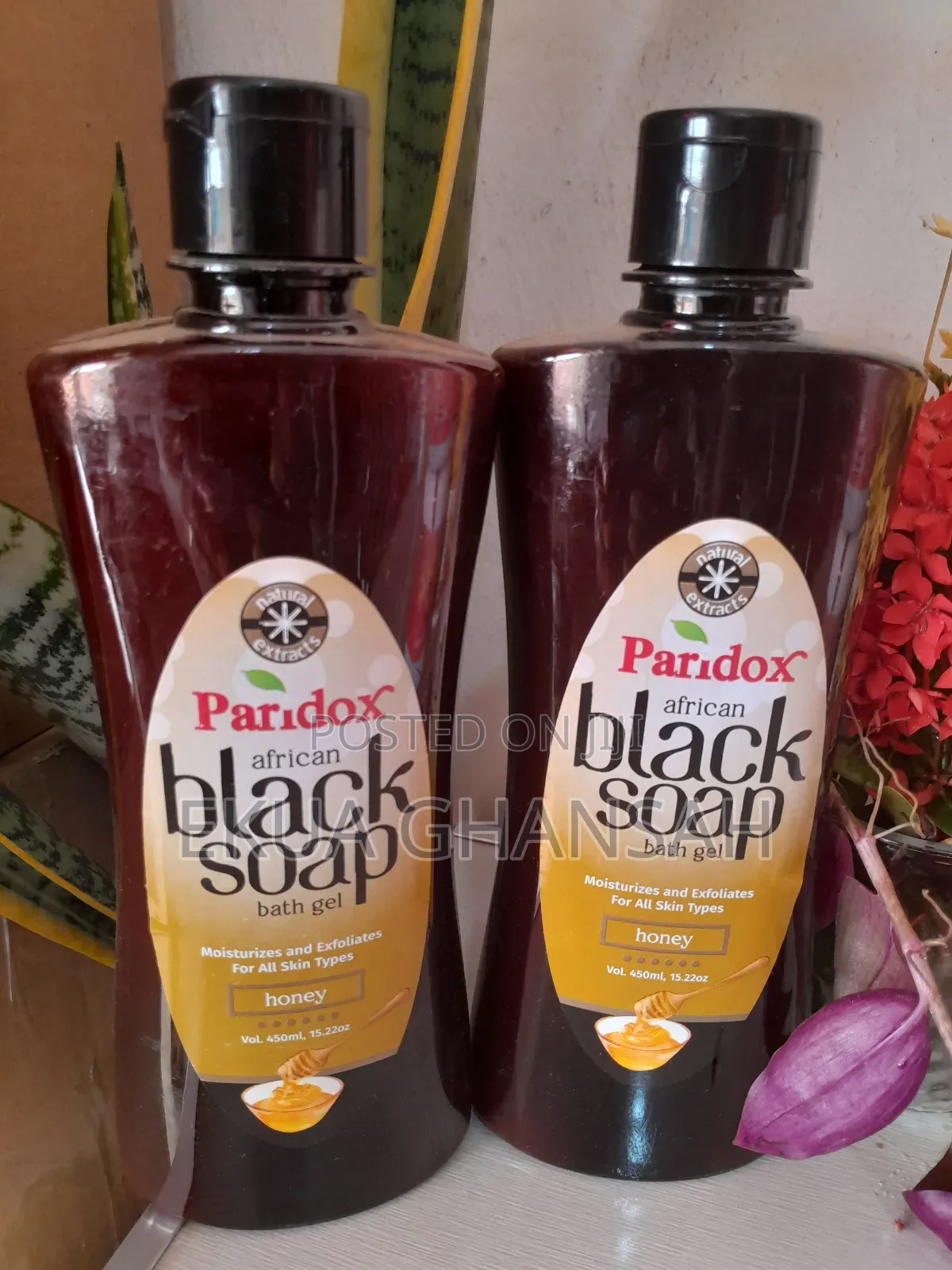 Paridox Black Soap Bath Gel With Honey