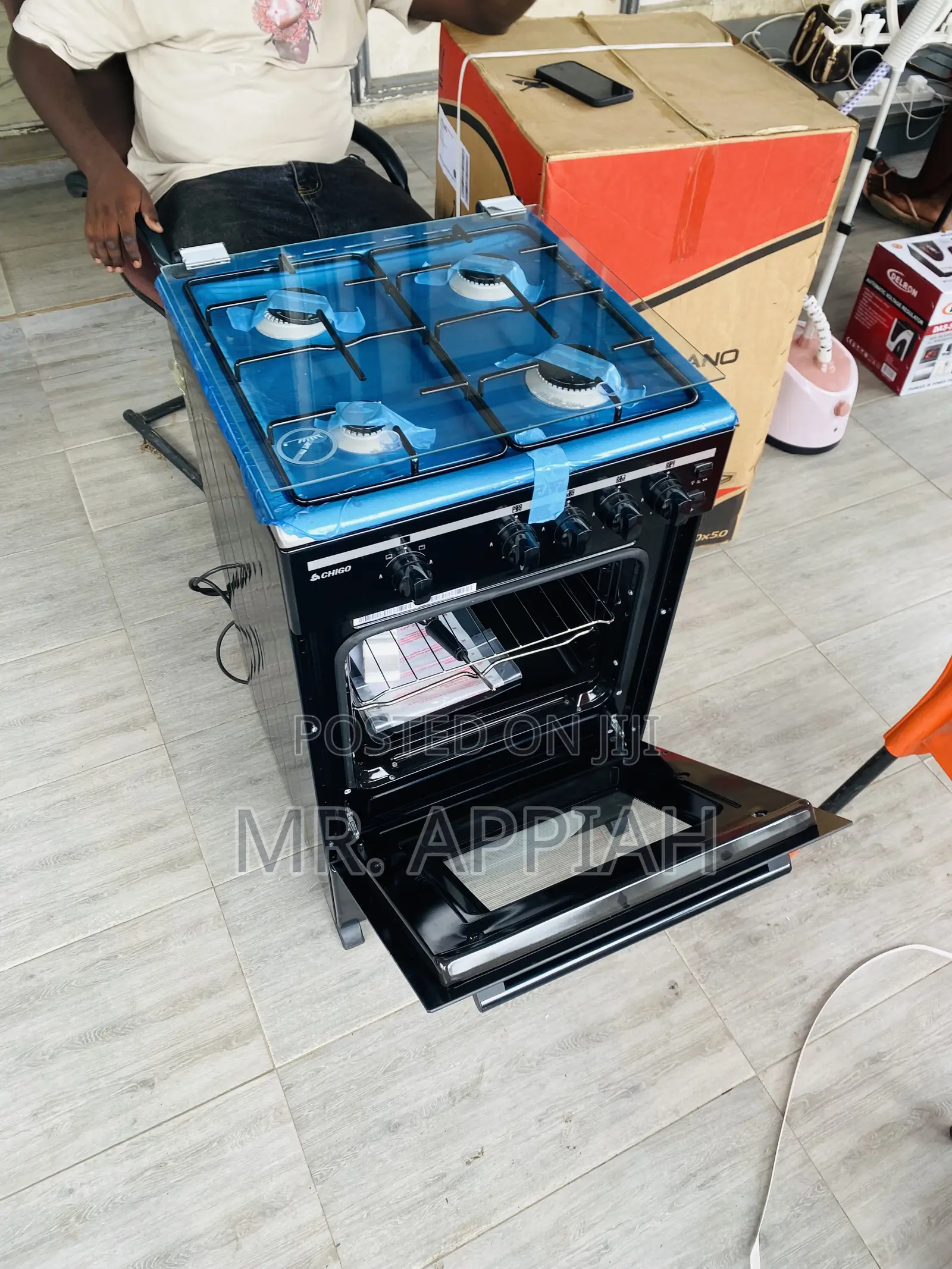 Purchase Original 50x50 4gas Burner With Oven Grill,Black
