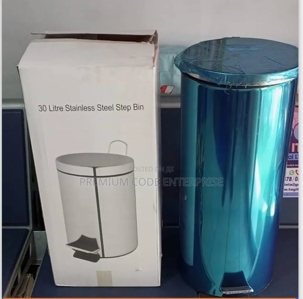 30 Liter Stainless Steel Pedal Bin, 30 Liter