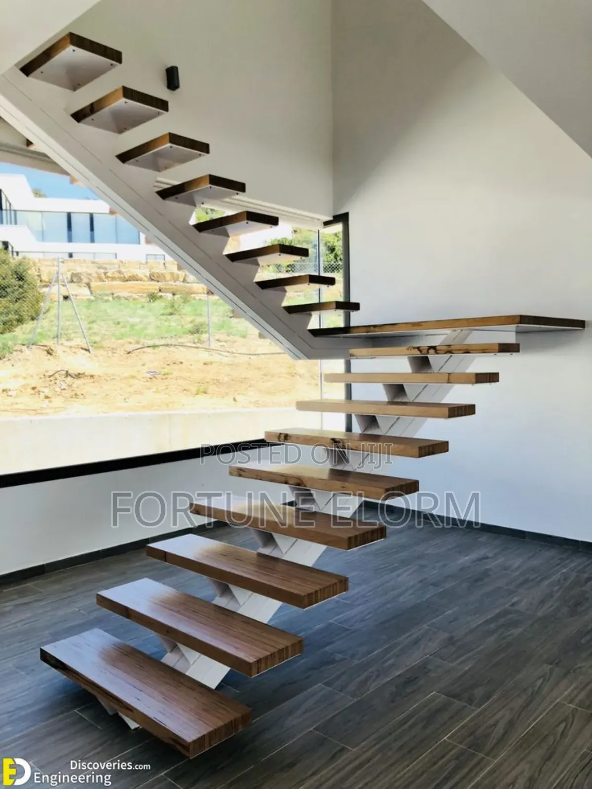 Elegant Wooden Stairs.