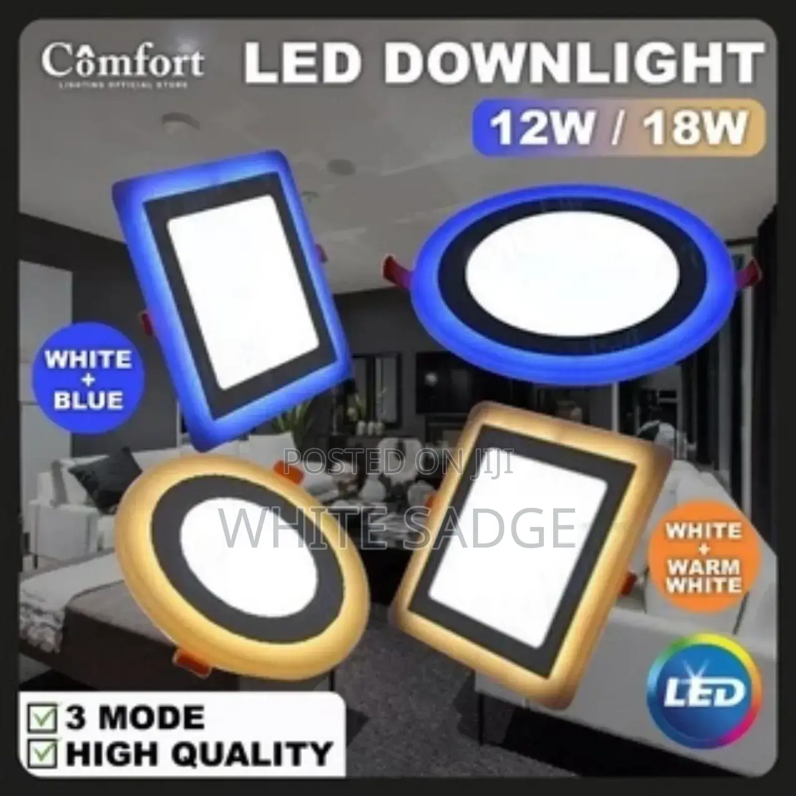 2color Led Recessed Panel Light