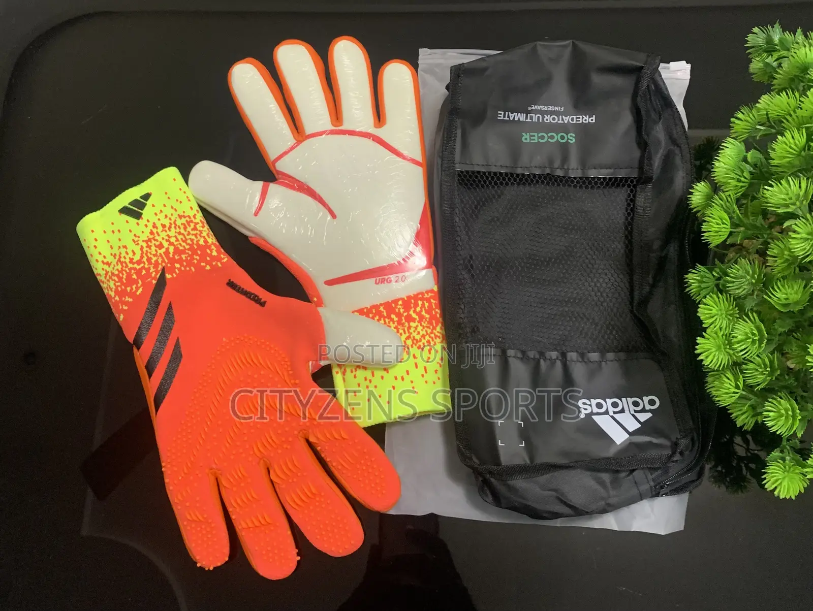 Adidas Predator Keepers Glove, Orange / Lemon Green