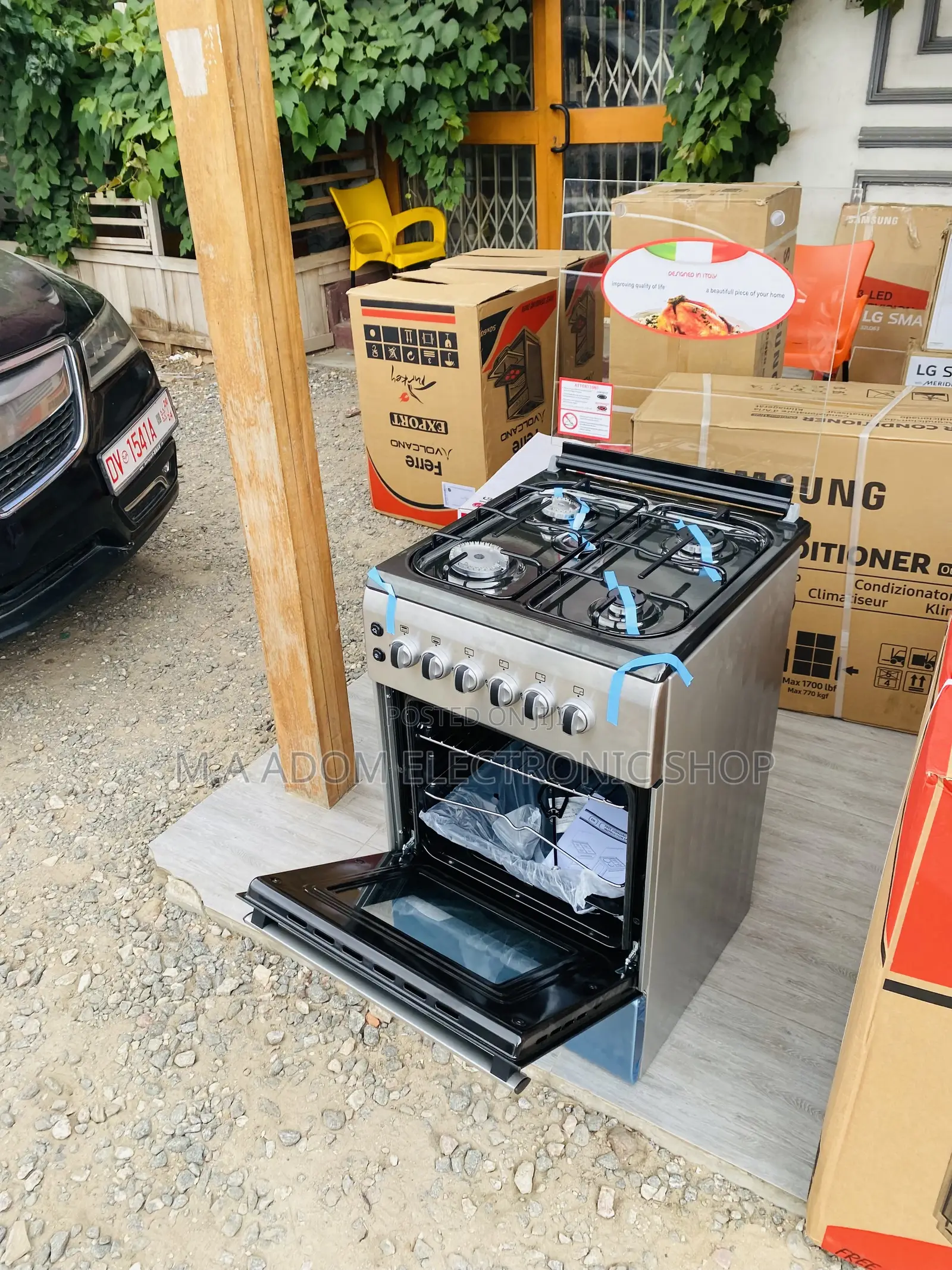 Quality Ferre 50x60 4 Gas Burner With Oven(New Line)Gray.
