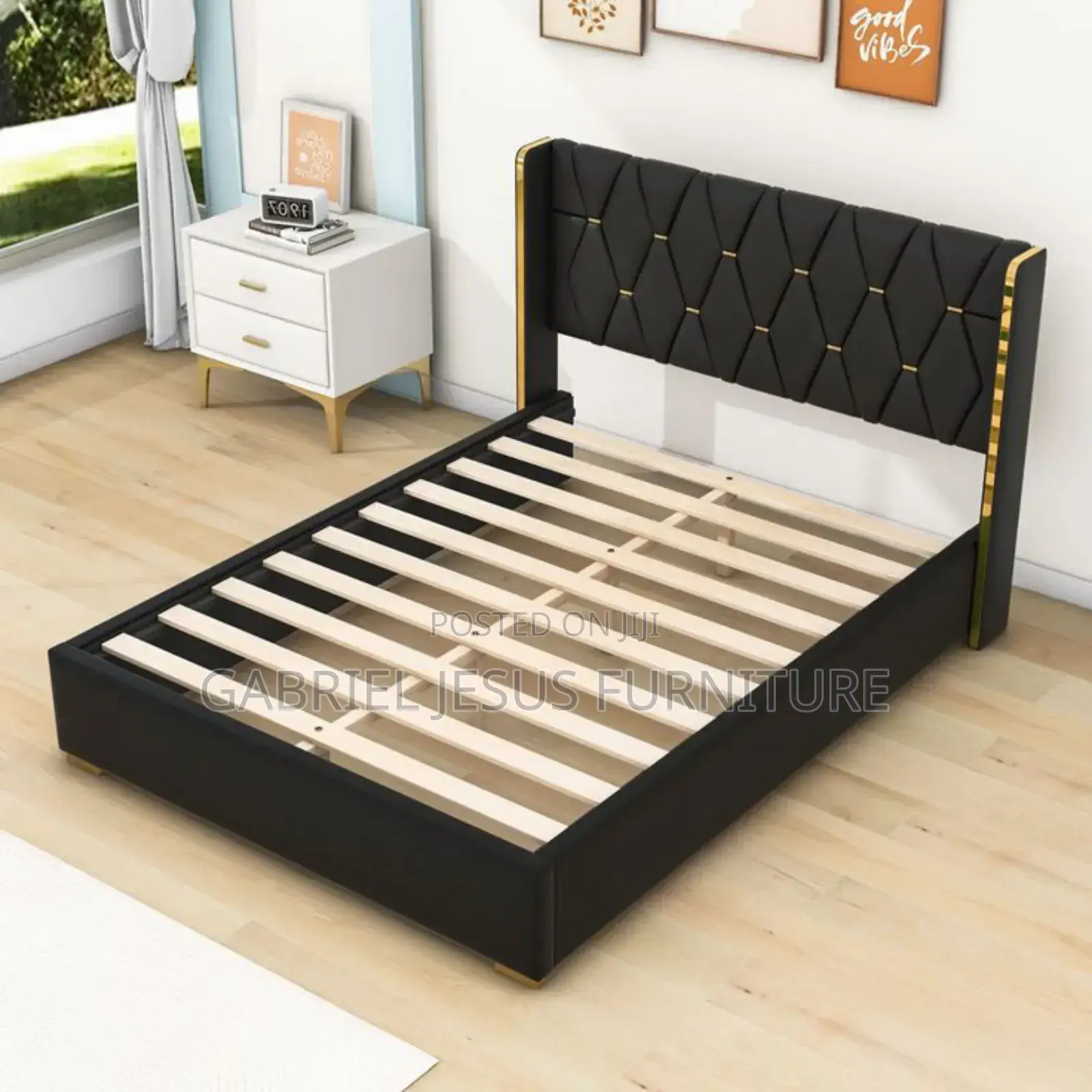 Double Bed Frame With Side Drawers