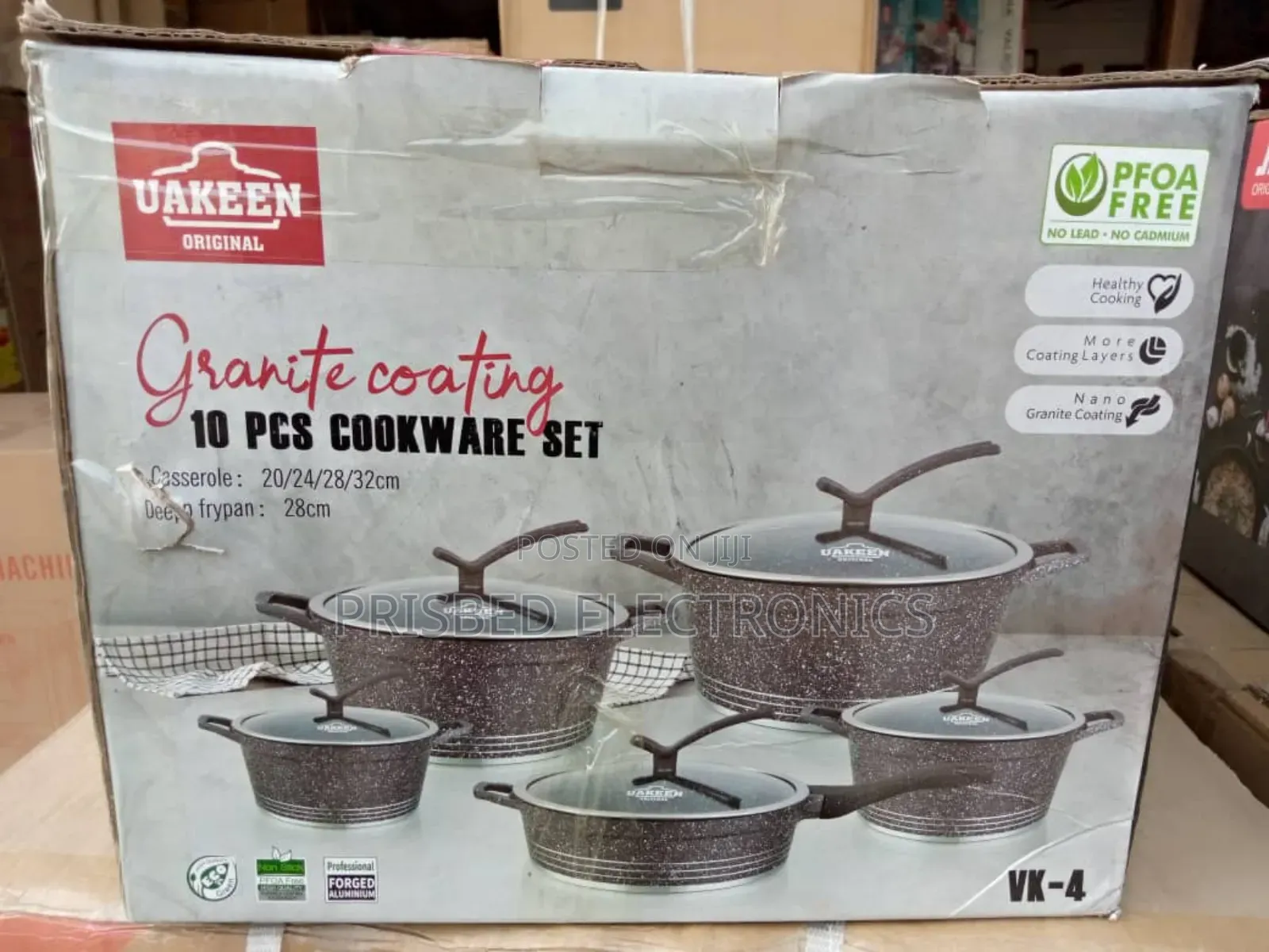 Uakeen Original 10pcs Casserole Cookware Set