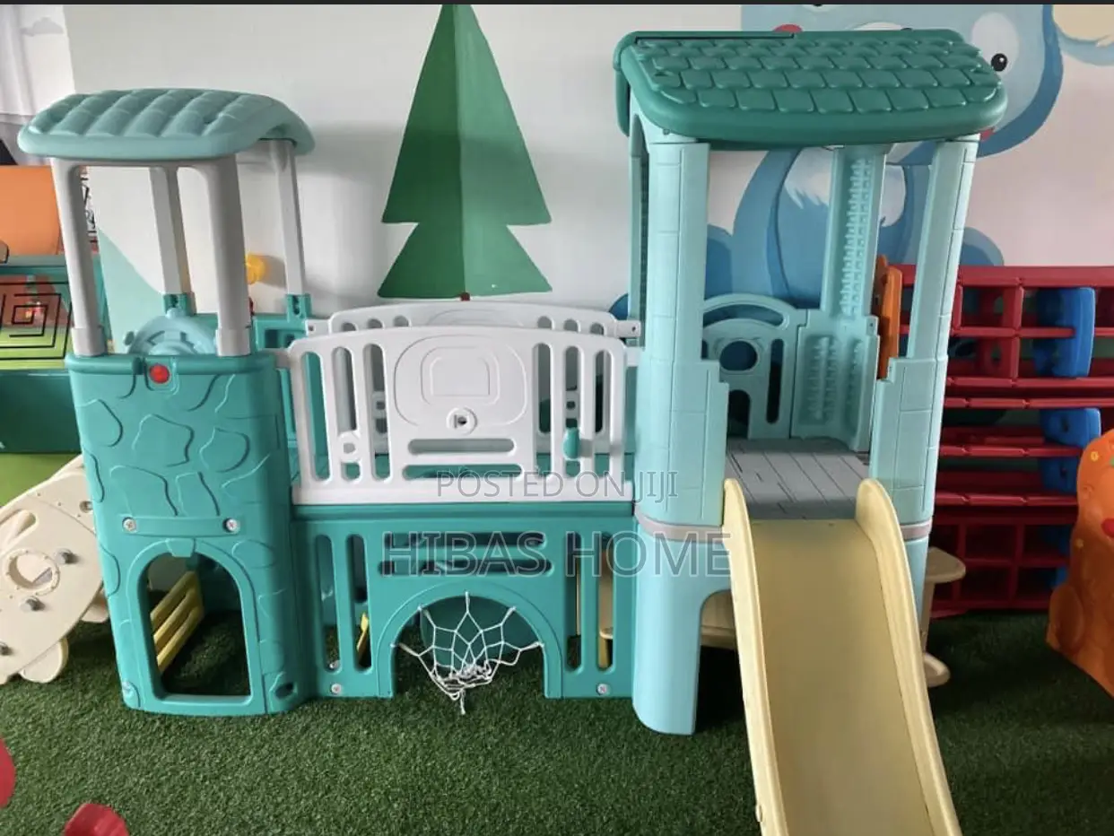Playhouse With Slide Climbing Clubhouse With Slide
