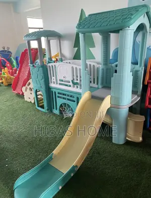 Playhouse With Slide Climbing Clubhouse With Slide