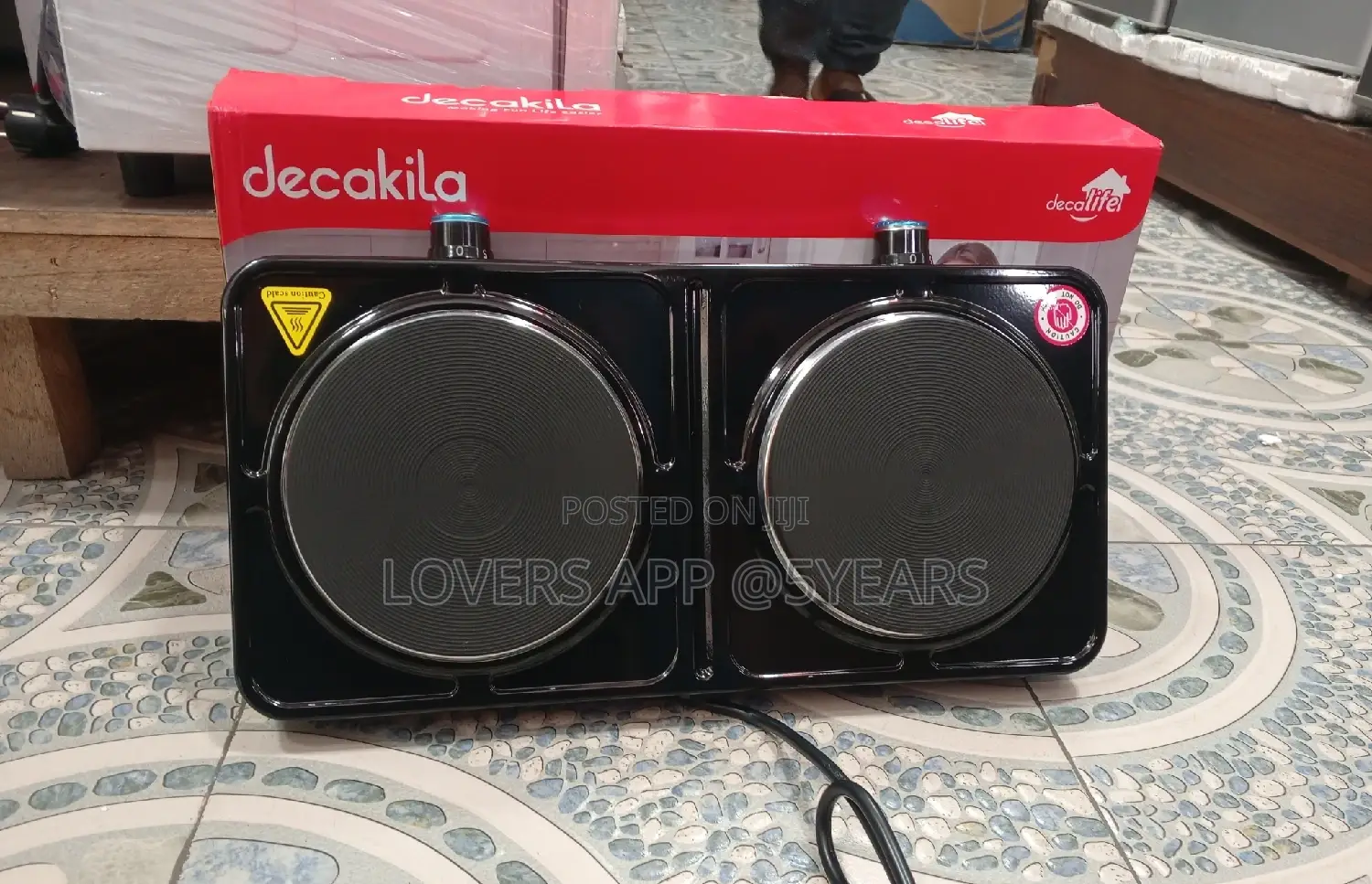Decakila Double Hot Plate 1000W+1000W Double Hot Easy to Use