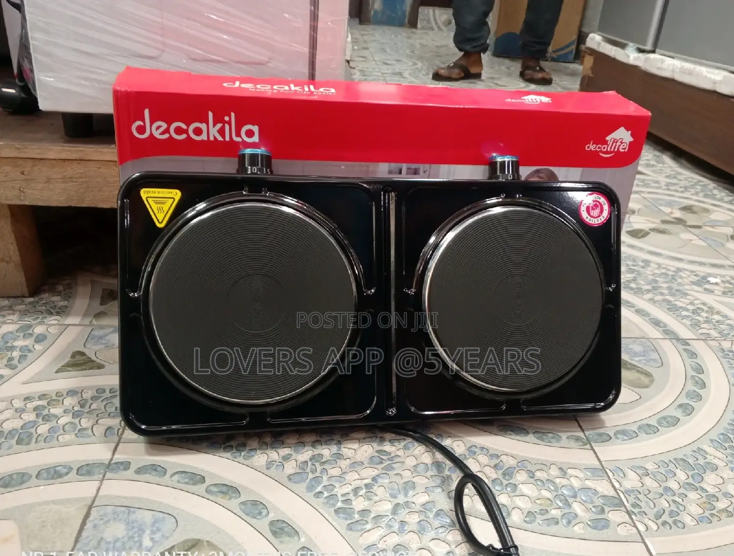 Fresh in Box Decakila Double Hot Plate 1000W+1000W Double