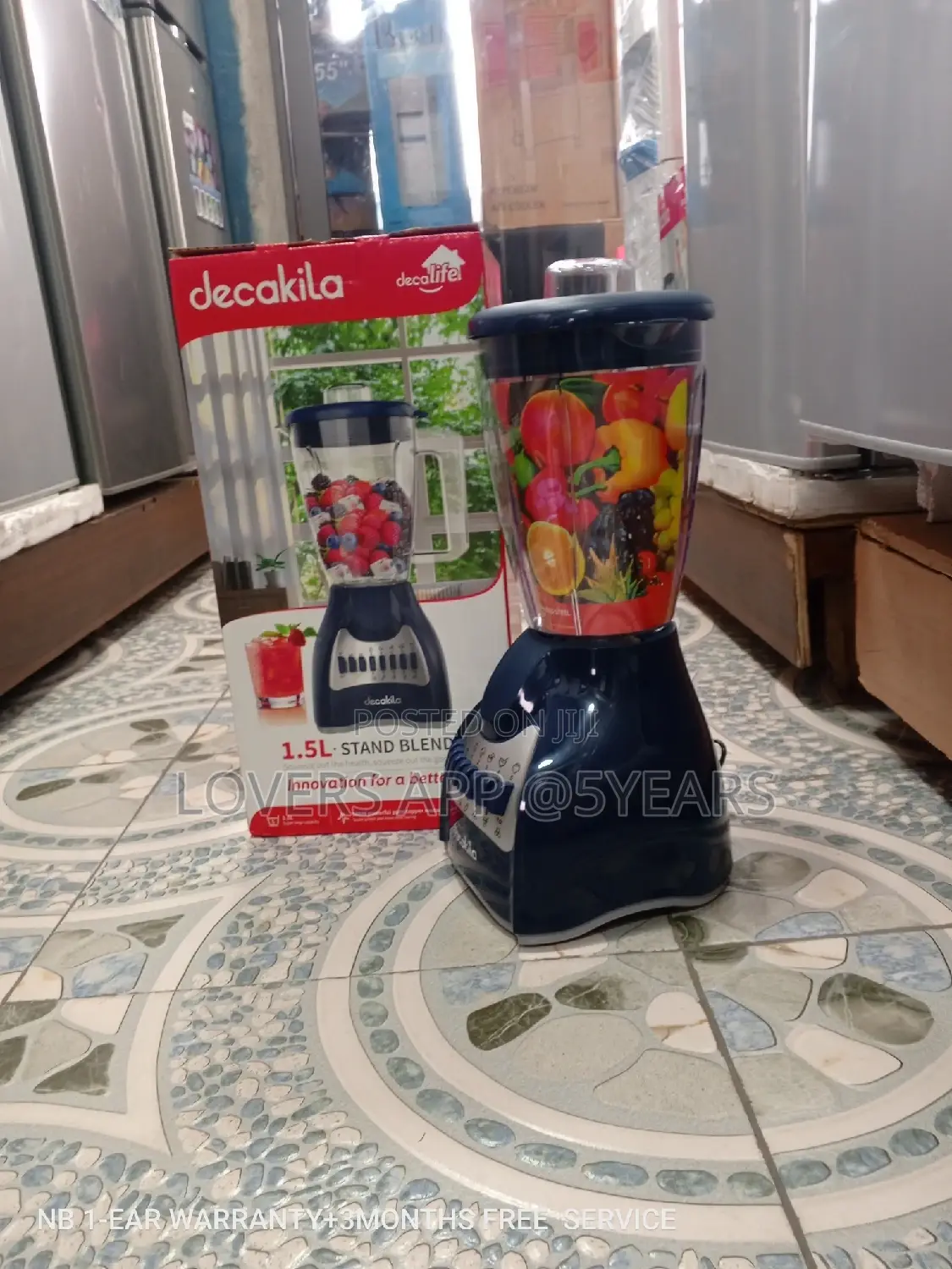 Decakila Stand Blender Stand Blender 1.5L Easy to Use