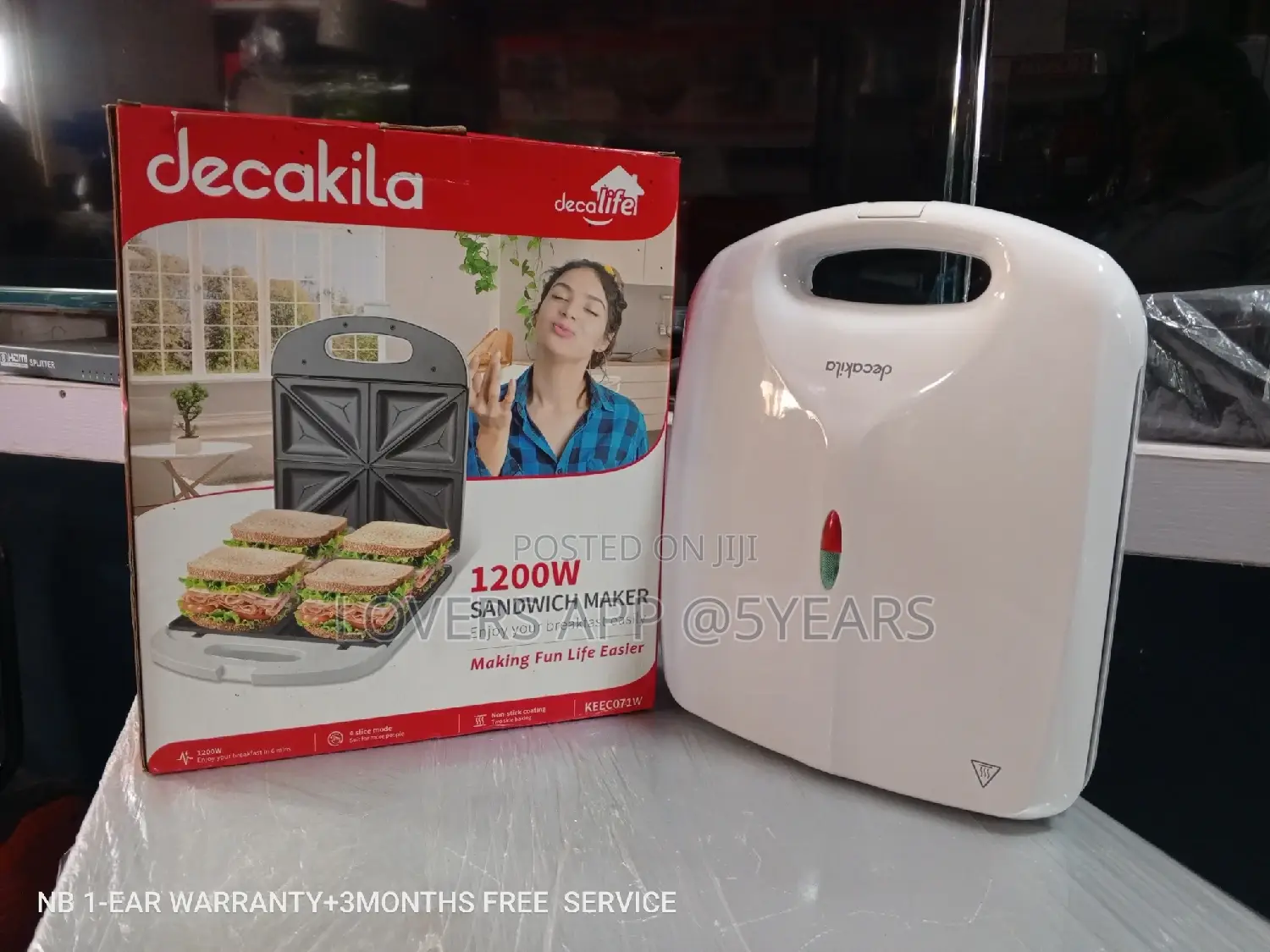 1200W Decakila Sandwich Maker Sandwich Maker