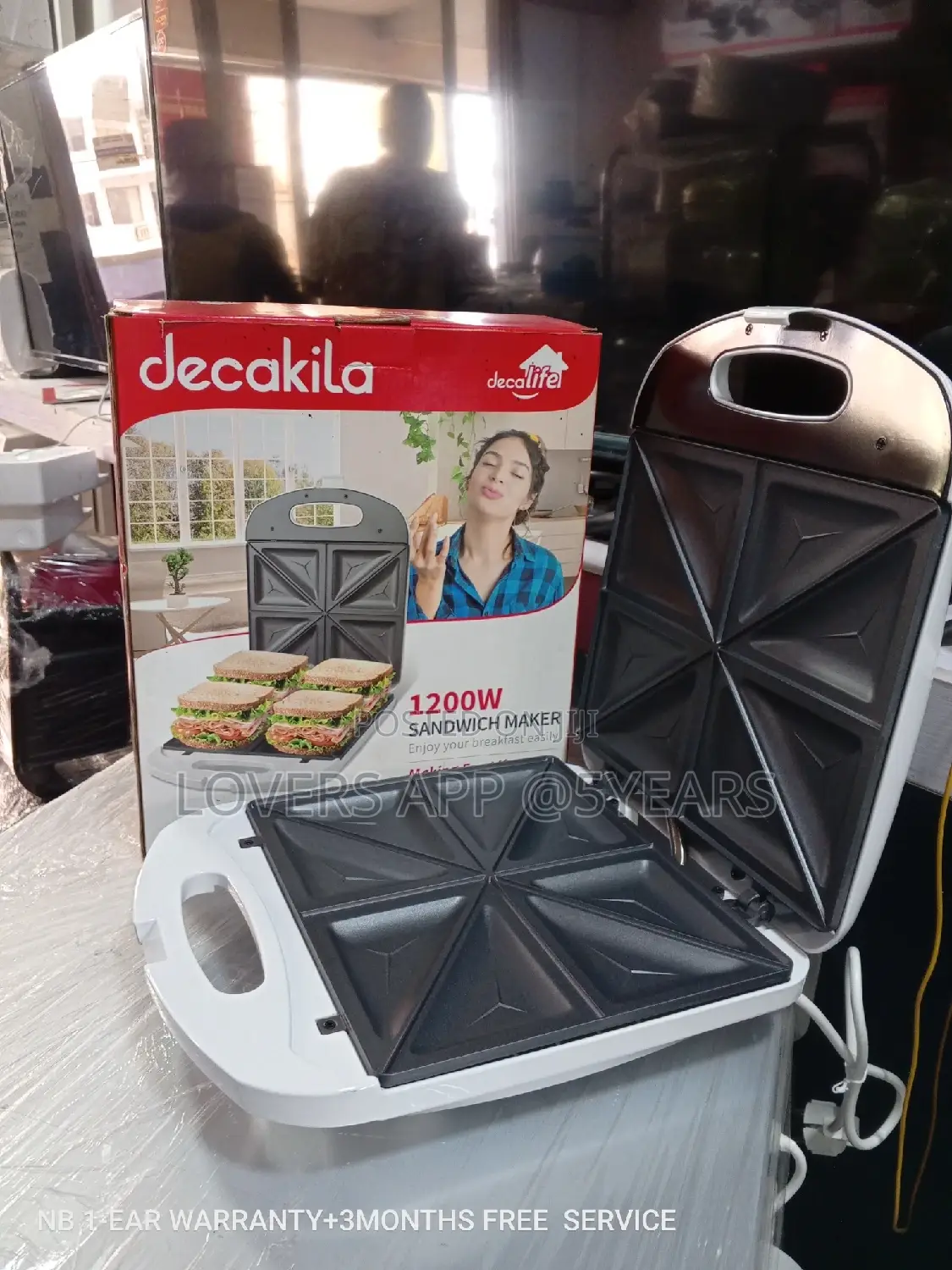 Decakila Sandwich Maker Sandwich Maker 1200W Quality