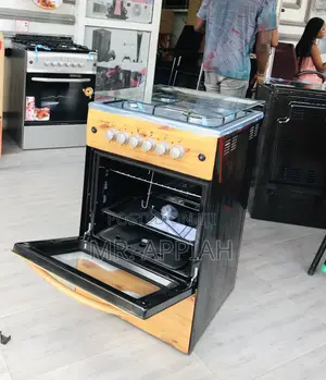 50x50 Volcano 4 Gas Burner With Oven(Light Wooden)Ignition