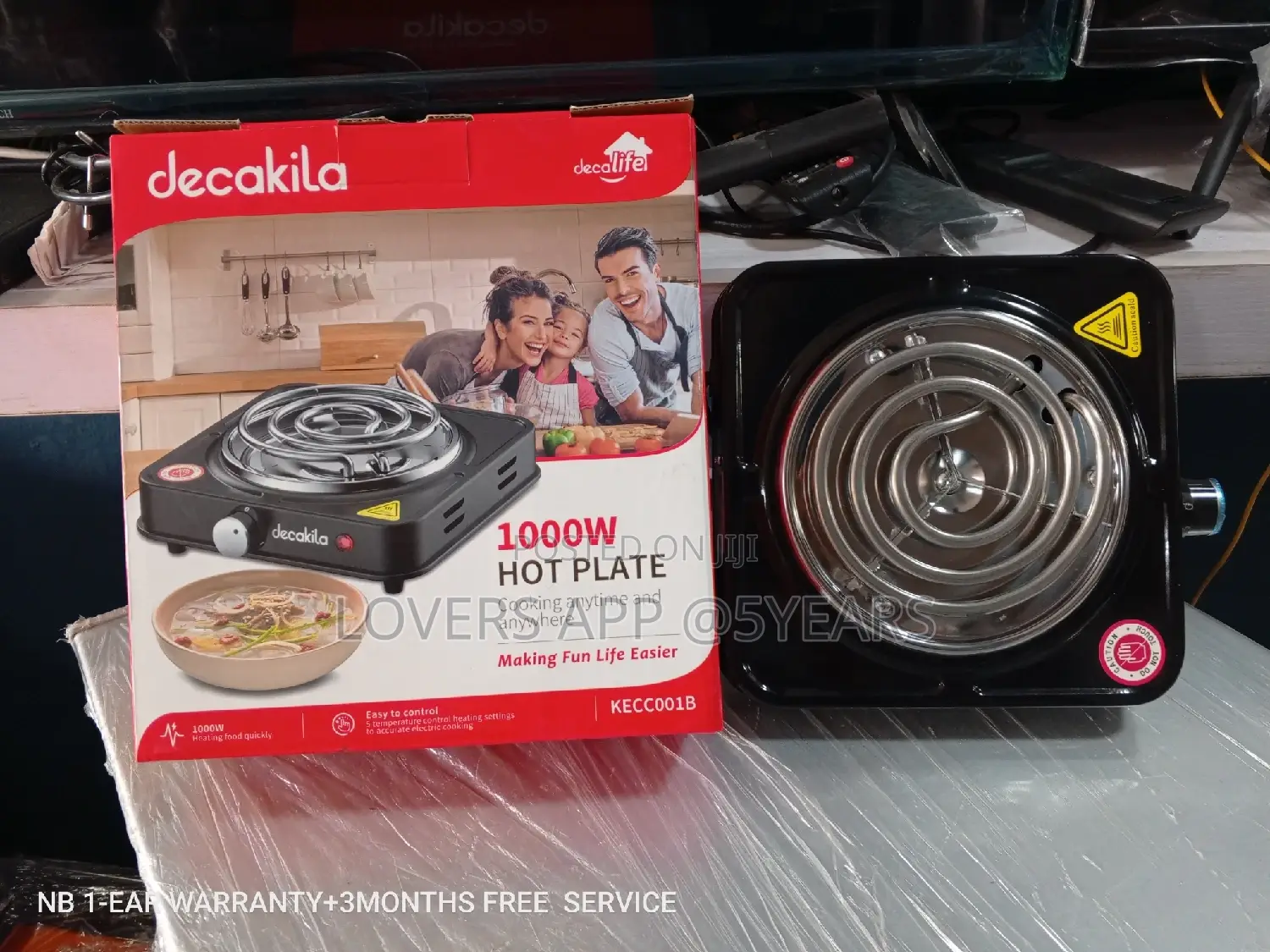 Decakila Single Hot Plate Single Hot Plate 1000W Quality