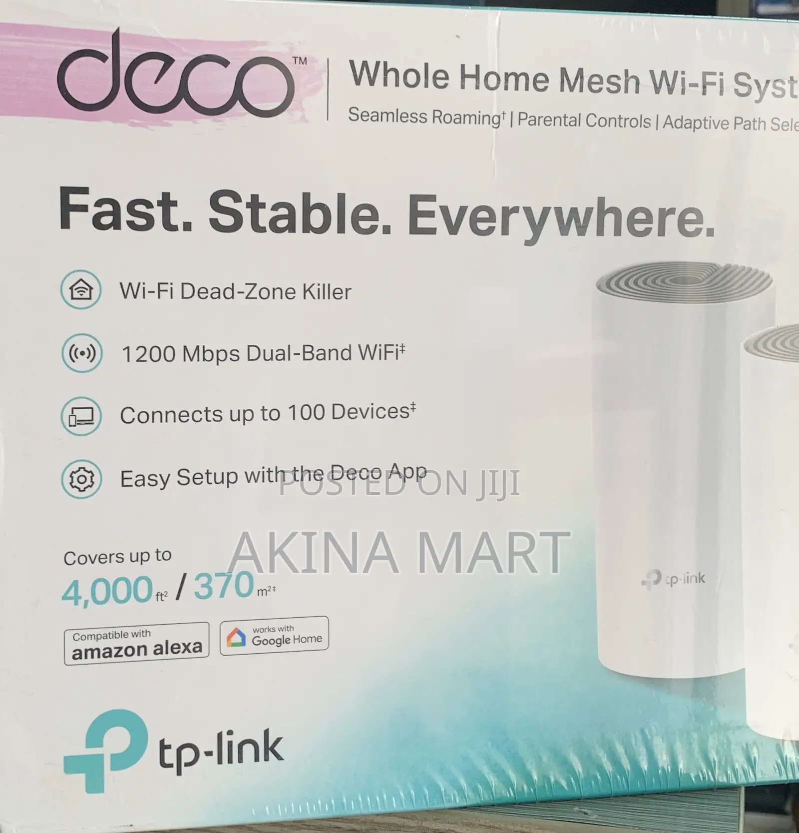 Tp-Link Deco E4 Home Mesh Wi-Fi System (3 Pack)