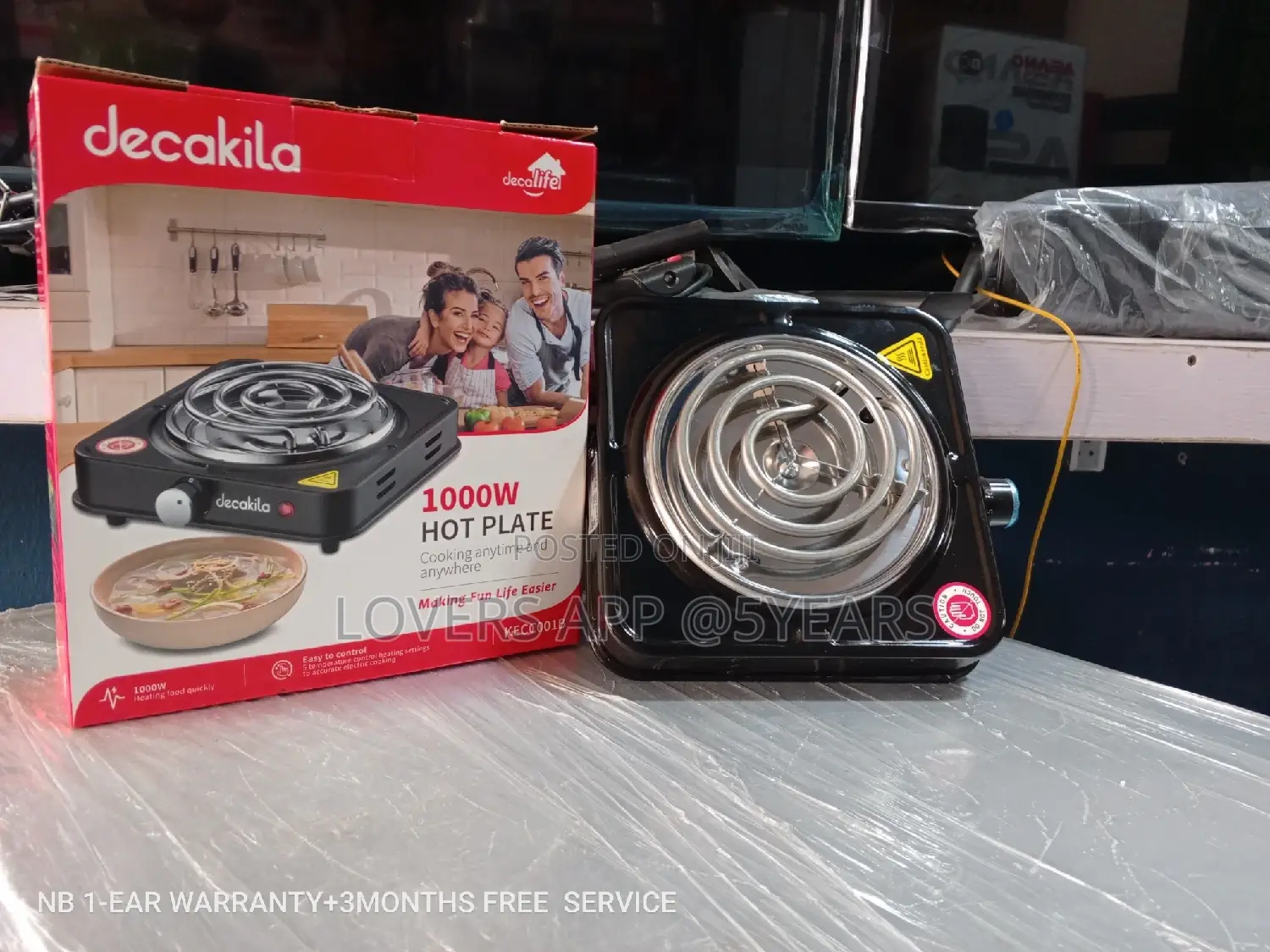 Decakila Single Hot Plate Single Hot Plate 1000W Affordable
