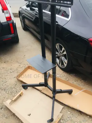 With Mount Mobile Movable Trolley Cart (32-70 Inches)