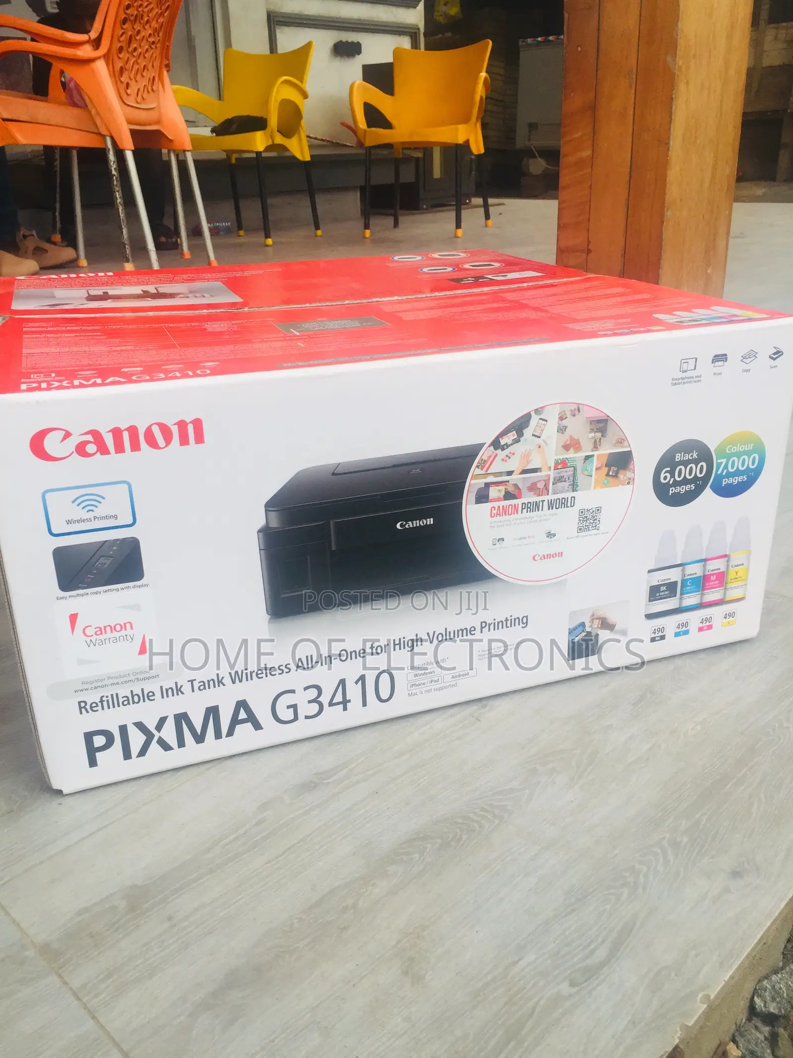 Canon Pixma G3410 Refillable Ink Tank Wireless Printer