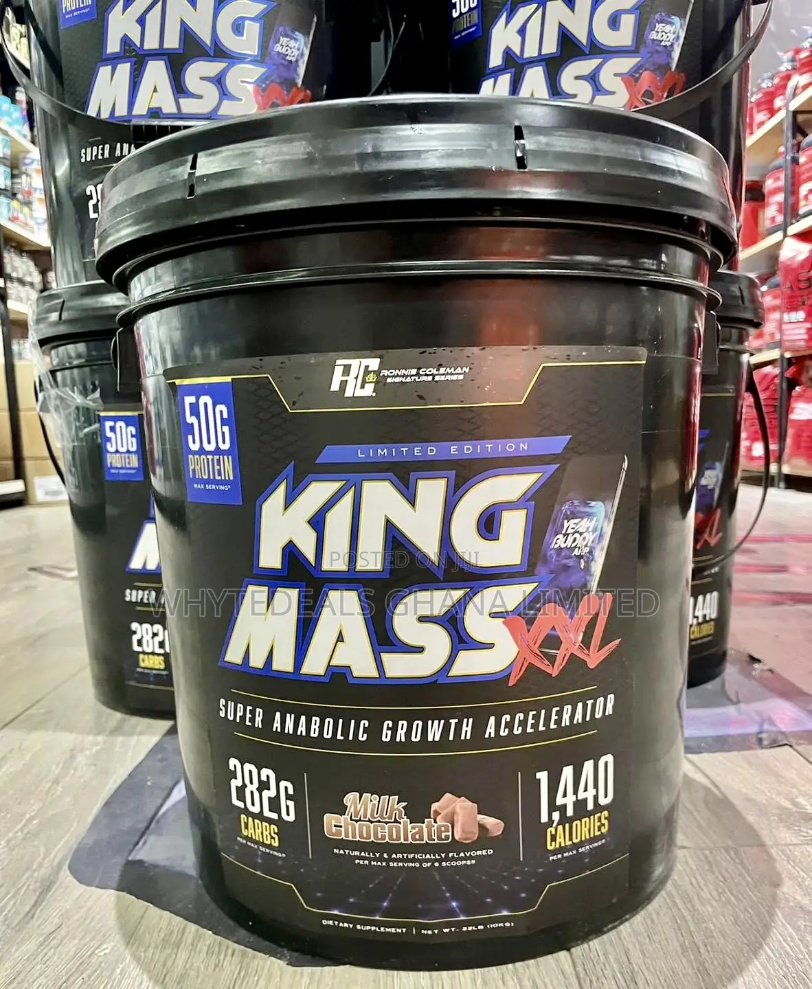 R.Coleman King Mass XXL 4 Maximum Weight Gain Men+Women 22lb