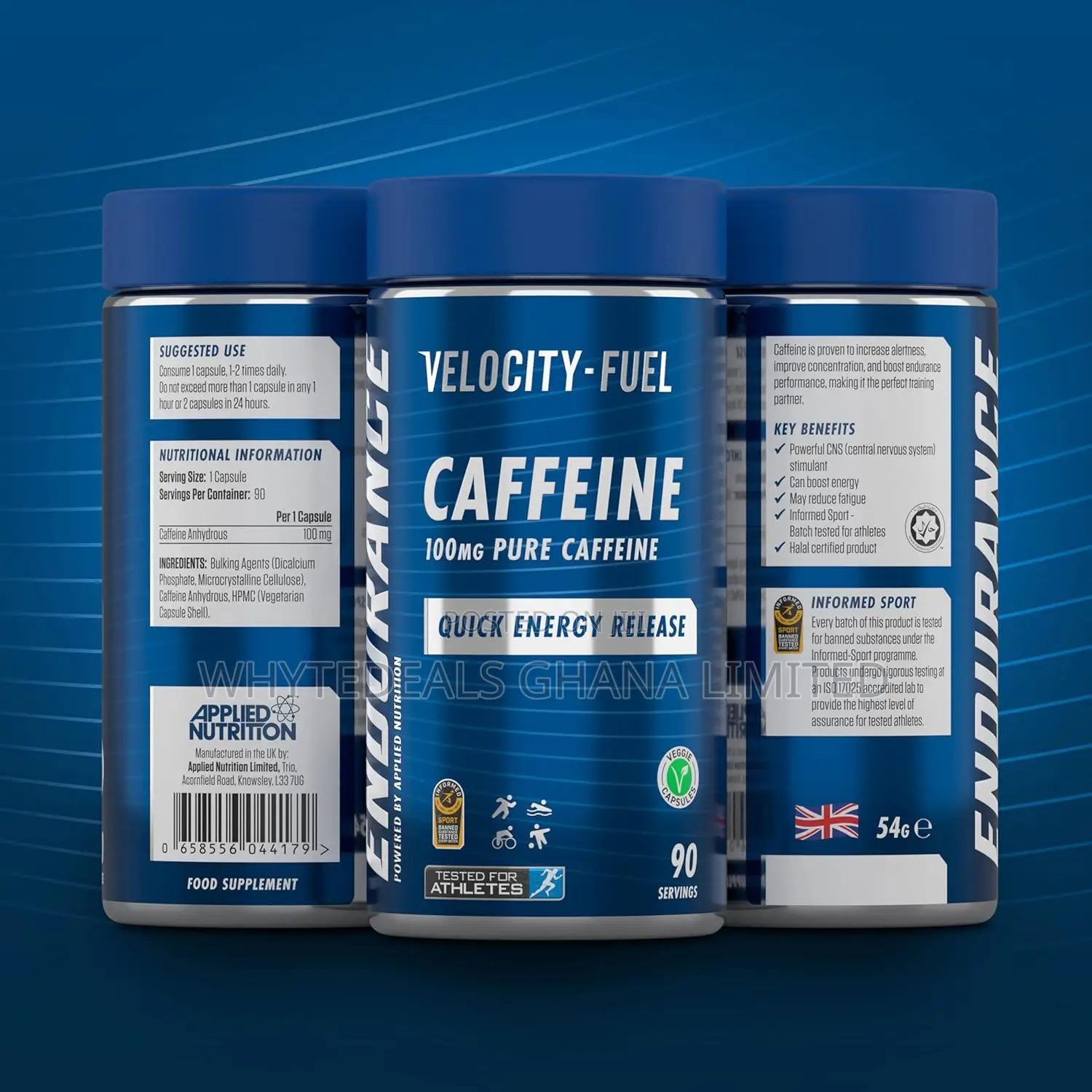 Quick Energy Release| 100mg Organic Caffeine For Endurance N Strength