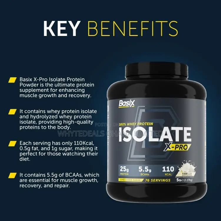 Protein Isolate!Basix Protein Iso X-pro-zero Sugar Fat 5lb