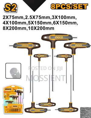 8 PCS T-Handle Hex Wrench Set - Hhkt80818