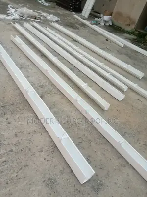 White PVC Rain Gutter