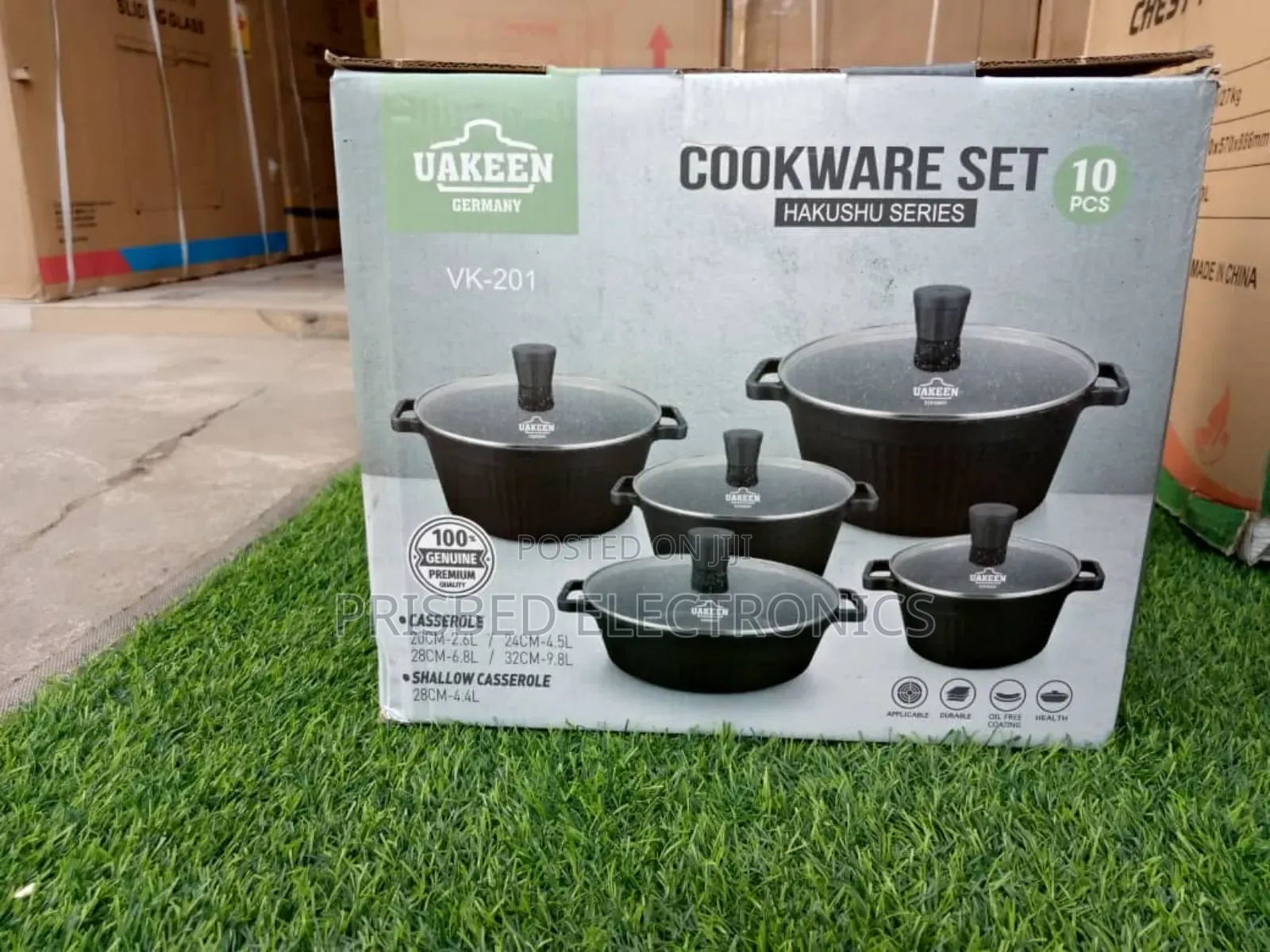 *Uakeen 10pcs Durable Cookware Set